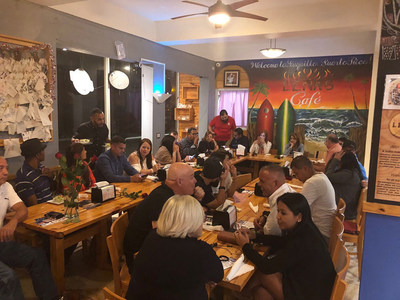 Injured veterans and their significant others recently enjoyed an evening of romance and camaraderie at a Wounded Warrior Project® event at Leñas Café.