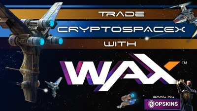 Blockchain Game ‘CryptoSpaceX’ Partners with WAX and OPSkins Marketplace