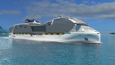 MSC Cruises' World Class will hold a maximum capacity of 6,774 guests (approx. 5,264 at double occupancy).