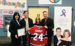 L'école Notre-Dame de L'Assomption reçoit le 1er prix Équipe étoile de Marie-Pierre et Phillip Danault de la Fondation Jasmin Roy