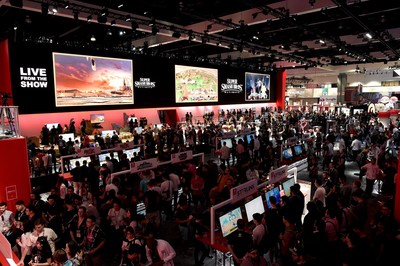 100s line up at E3 2018 to play Nintendo’s latest games. Los Angeles, June 14, 2018.