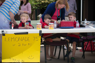 Brothers Ben (7), William (4) and Jonathan (2), whose Memorial Day lemonade stand was shut down by Denver police got a second chance to raise funds for Compassion children on June 7 at Compassion's global headquarters in Colorado Springs