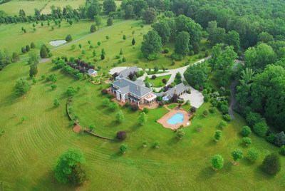 The 112-acre parcel includes the main estate and four additional outbuildings – a carriage house, flower house, log cabin and large-equipment garage with apartment. There are also 5 additional parcels available for sale outside of the auction. More at VirginiaLuxuryAuction.com.