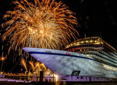 Viking Orion, Viking’s fifth ocean ship, at her official naming ceremony in Livorno, Italy. For more information, visit www.vikingcruises.com