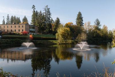 Photo of the Trinity Western University campus in Langley, BC. The university is disappointed by the Supreme Court's decision that failed to uphold the values of a pluralistic Canadian society. (CNW Group/Trinity Western University)