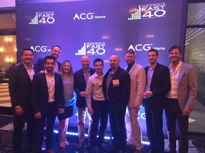 The Resicap team celebrates at the ACG Georgia Fast 40 Awards Dinner & Gala