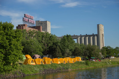 Extraordinary weekend of camping on the banks of the Lachine Canal National Historic Site (CNW Group/Parks Canada)
