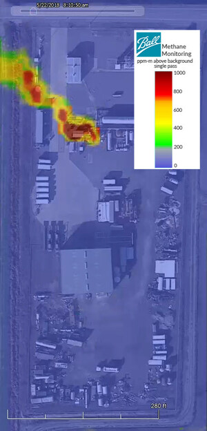 Ball Aerospace Remote Sensing Technology Detects Methane Leaks During Mobile Monitoring Challenge