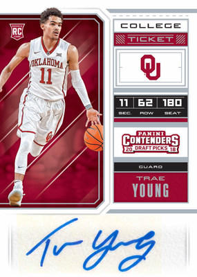 Panini America inks exclusive autograph trading card and memorabilia deal with projected Lottery pick Trae Young.