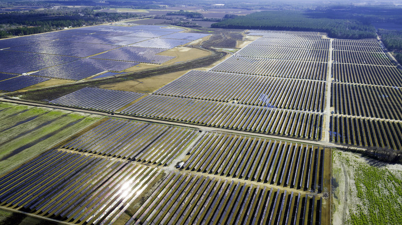 Photo of Silicon Ranch's Hazlehurst II project, an existing 52MW solar array serving Green Power EMC.
