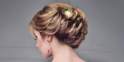 Flower Hair Embellishments Wedding Hairstyle