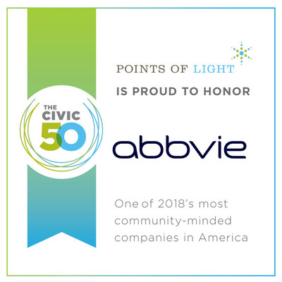 AbbVie Named to the Civic 50 - One of 2018's most community-minded companies in America