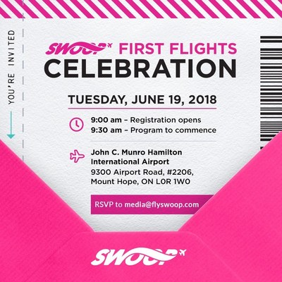 You're invited to Swoop's media event in Hamilton. (CNW Group/Swoop)