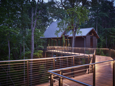 An exterior view of "Treehouse" meeting room on the campus of The BB&T Leadership Institute in Greensboro, N.C.