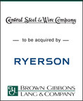 BGL Announces Central Steel &amp; Wire to be Acquired by Ryerson