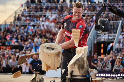 Stirling Hart competing at the STIHL TIMBERSPORTS World Champions Trophy 2018 (CNW Group/STIHL TIMBERSPORTS)