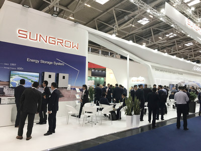 Sungrow booth at Intersolar Europe 2018