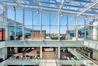 The interior of the offices at 1 Albert Quay. Forcepoint has one floor in the building.