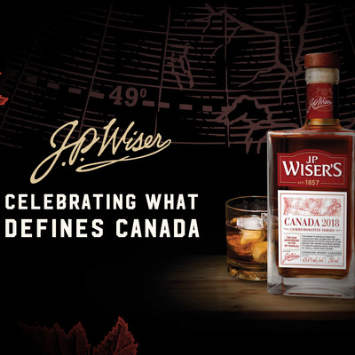 J.P. Wiser's releases limited edition bottle: Canada 2018. (CNW Group/Corby Spirit and Wine Communications)