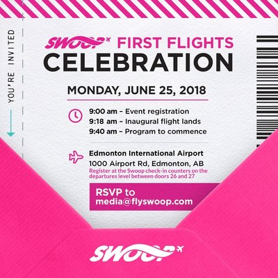 Swoop x Edmonton First Flights Celebration - Invitation (CNW Group/Swoop)