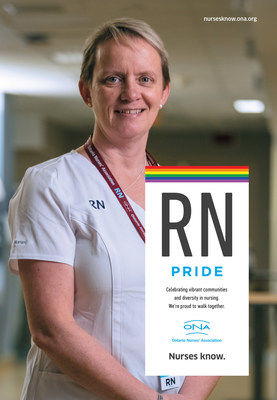 The Ontario Nurses' Association (ONA), Canada's largest nurses' union celebrates LGBTQ+ members and patients with ?RN Pride' ads on transit shelters in Toronto, London, Ottawa, and Thunder Bay. (Photo Credit: CNW Group/Ontario Nurses' Association/Gregory Bennett) (CNW Group/Ontario Nurses Association)