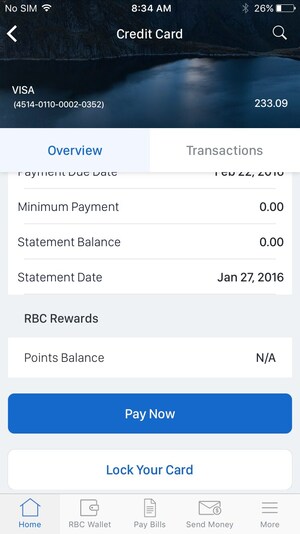 Hold the phone: RBC gives clients the power to control their credit cards through the RBC Mobile app