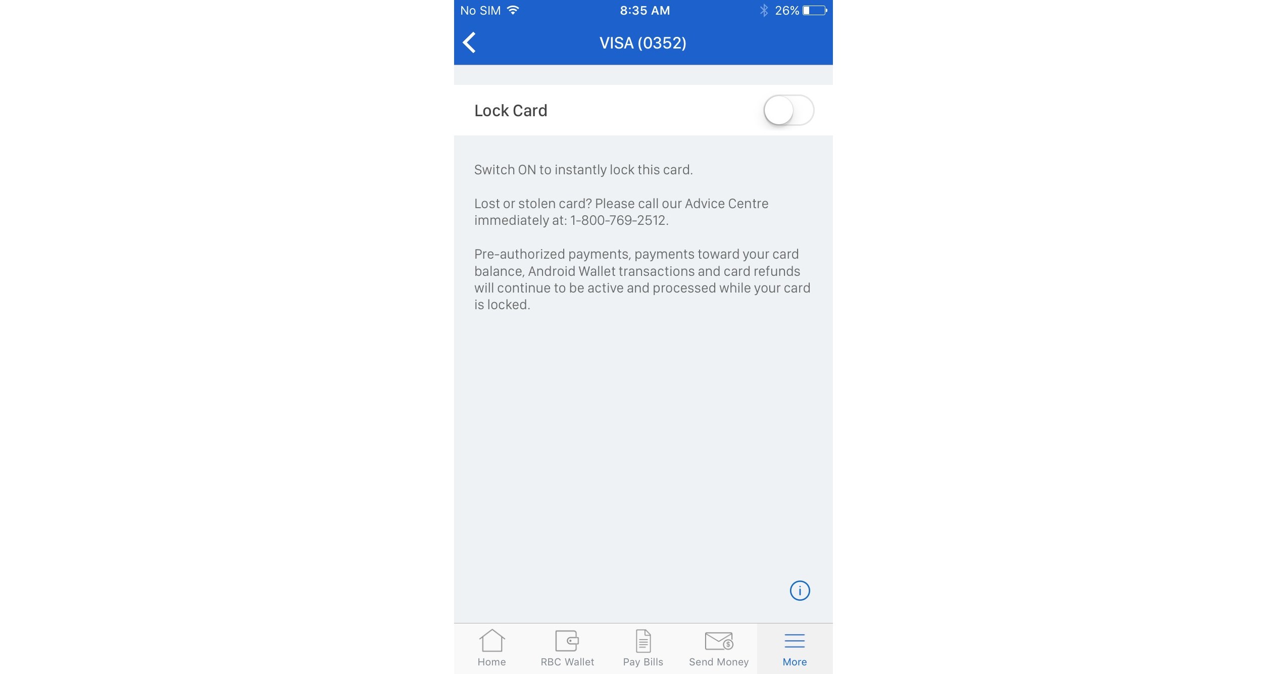 Hold the phone RBC gives clients the power to control their credit