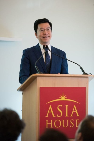 Kai-Fu Lee speaking at London’s Asia House (PRNewsfoto/Asia House)