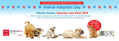 Atlantic Honda hosts animal adoption event with Ruff House Rescue.ww