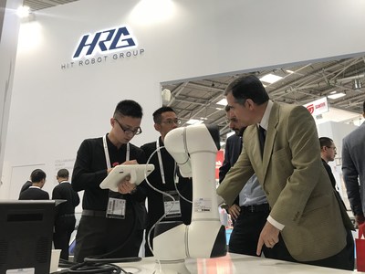 HRG presents T5 at automatica 2018 (PRNewsfoto/HIT Robot Group)
