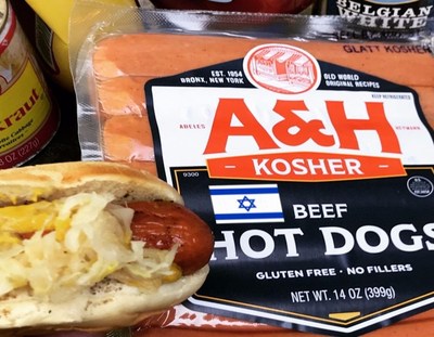 A&H Hot Dogs With Israeli Flag