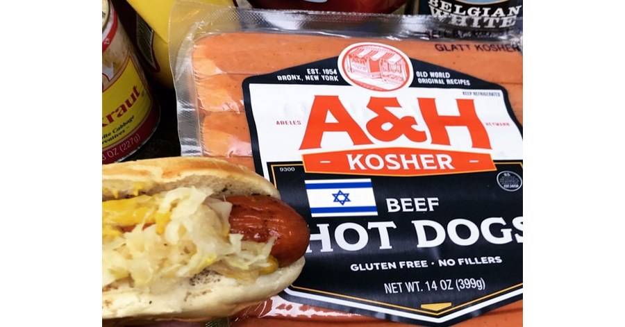 A&H All Beef Kosher Hot Dogs 14oz.