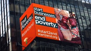 Village Enterprise Promotes Campaign to End Poverty in Times Square