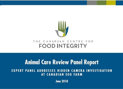 Animal Care Review Panel Addresses Hidden Camera Investigation at Canadian Egg Farm (CNW Group/Canadian Centre for Food Integrity)