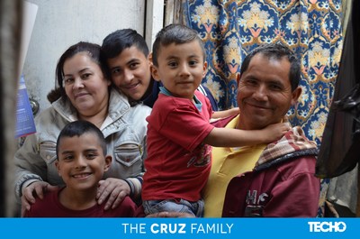 REX home recipients Paulina Cruz and Ramiro Zambrano, live with their three children, Brayan, Johan, and Paola. Paulina is unable to work due to her asthma -- which has worsened due to the humidity near Bogot, Colombia. Ramiro, the sole family provider, works in construction. With this house, REX is providing a greater sense of safety for the family as well as a dry place to live.