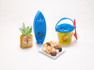 Bold, Vibrant Surfboard Box, Bright Beach Pail Celebrate Summer At Honolulu Cookie Company