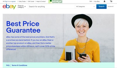 eBayâ€™s Best Price Guarantee program offers Canadian eBay shoppers 110% of the price difference on items found for less on an approved competitorâ€™s website. (CNW Group/eBay Canada)