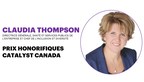 Claudia Thompson d'Accenture lauréate d'un Prix honorifique Catalyst 2018