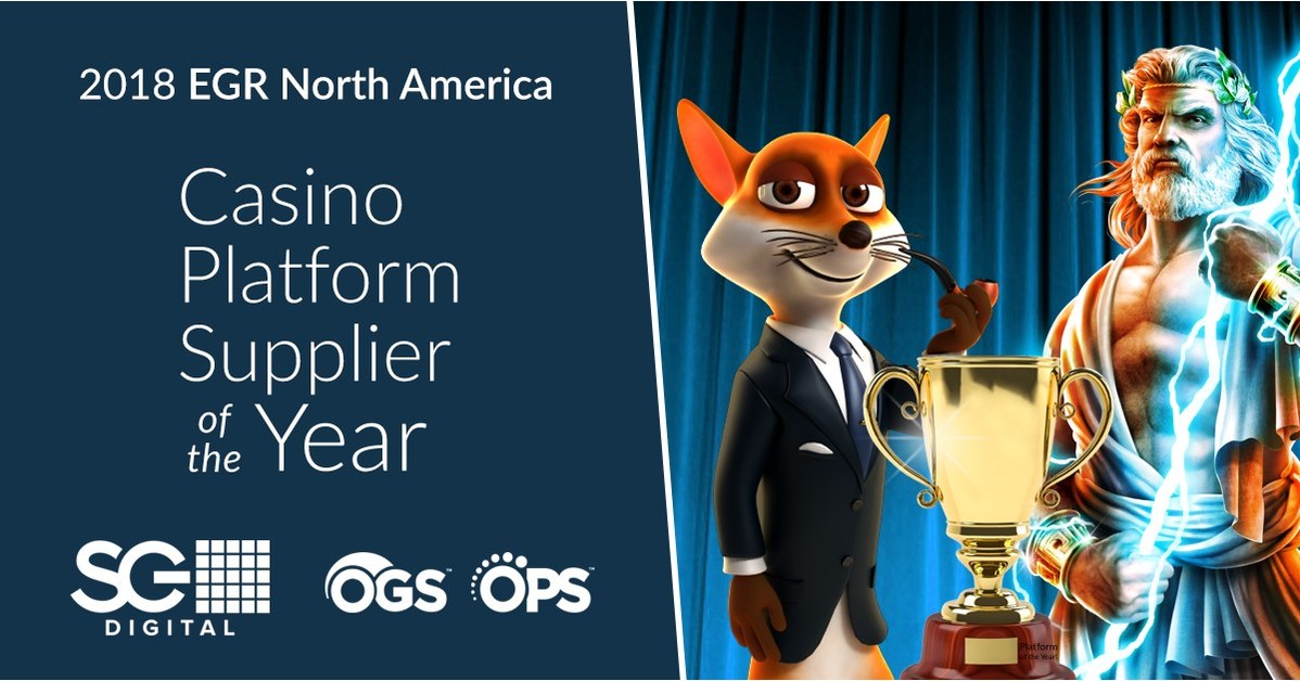 Scientific Games Wins Best Casino Platform Supplier At 2018 EGR North