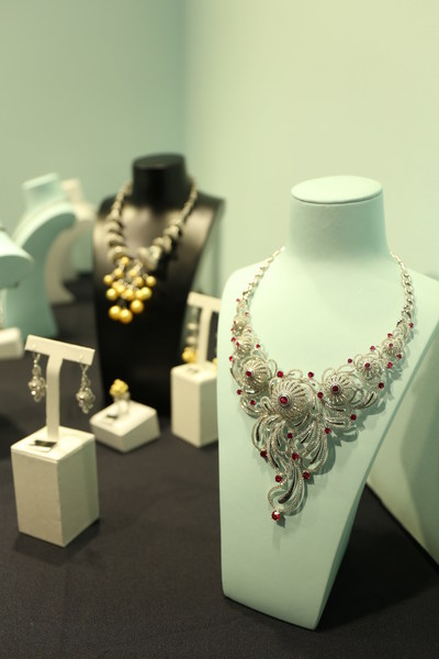 Jewellery exhibited at Shanghai Jewellery Fair 2017