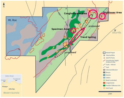 Figure 1: Location Area of Current and Proposed Work Programs. (CNW Group/NxGold Ltd.)