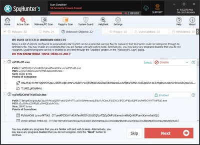 spyhunter malware foreign language
