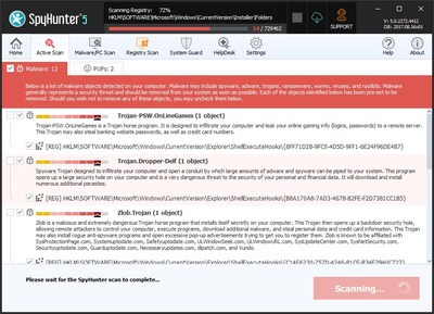 spyhunter malware removel