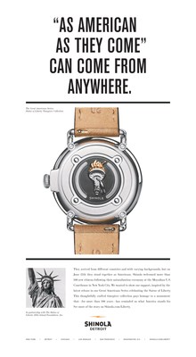 Shinola Launches Campaign To Celebrate Statue Of Liberty Timepiece