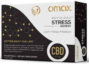 Omax Health Launches CBD Stress Remedy Supplement, a New Patent-Pending CBD Fusion to Calm, Relieve, Relax