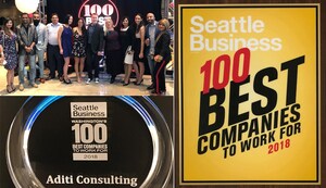 Aditi Named One of Washington's Best Places to Work by Seattle Business Magazine