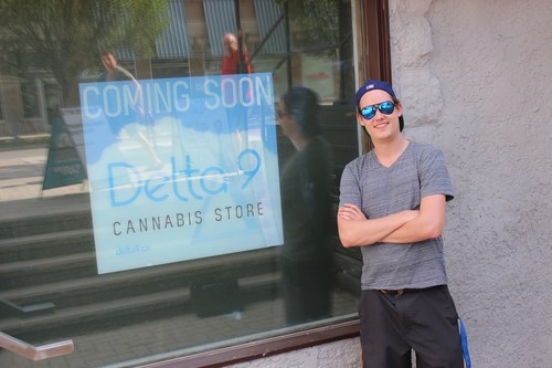 Delta 9 Cannabis CEO John Arbuthnot takes a break from renovations at the soon-to-be opened Delta 9 Lifestyles cannabis store in the Osborne Village area of Winnipeg. (CNW Group/Delta 9 Cannabis Inc.)