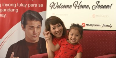 MoneyGram 2018 Japan “Welcome Home Kabayan” campaign winner – Joann Omae
