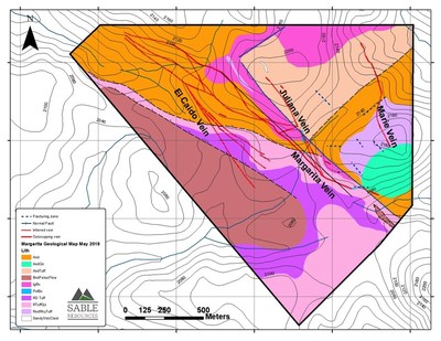 Margarita Geological Map (CNW Group/Sable Resources Ltd.)