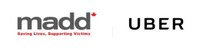 Logos of MADD Canada and Uber (CNW Group/Uber Canada Inc.)